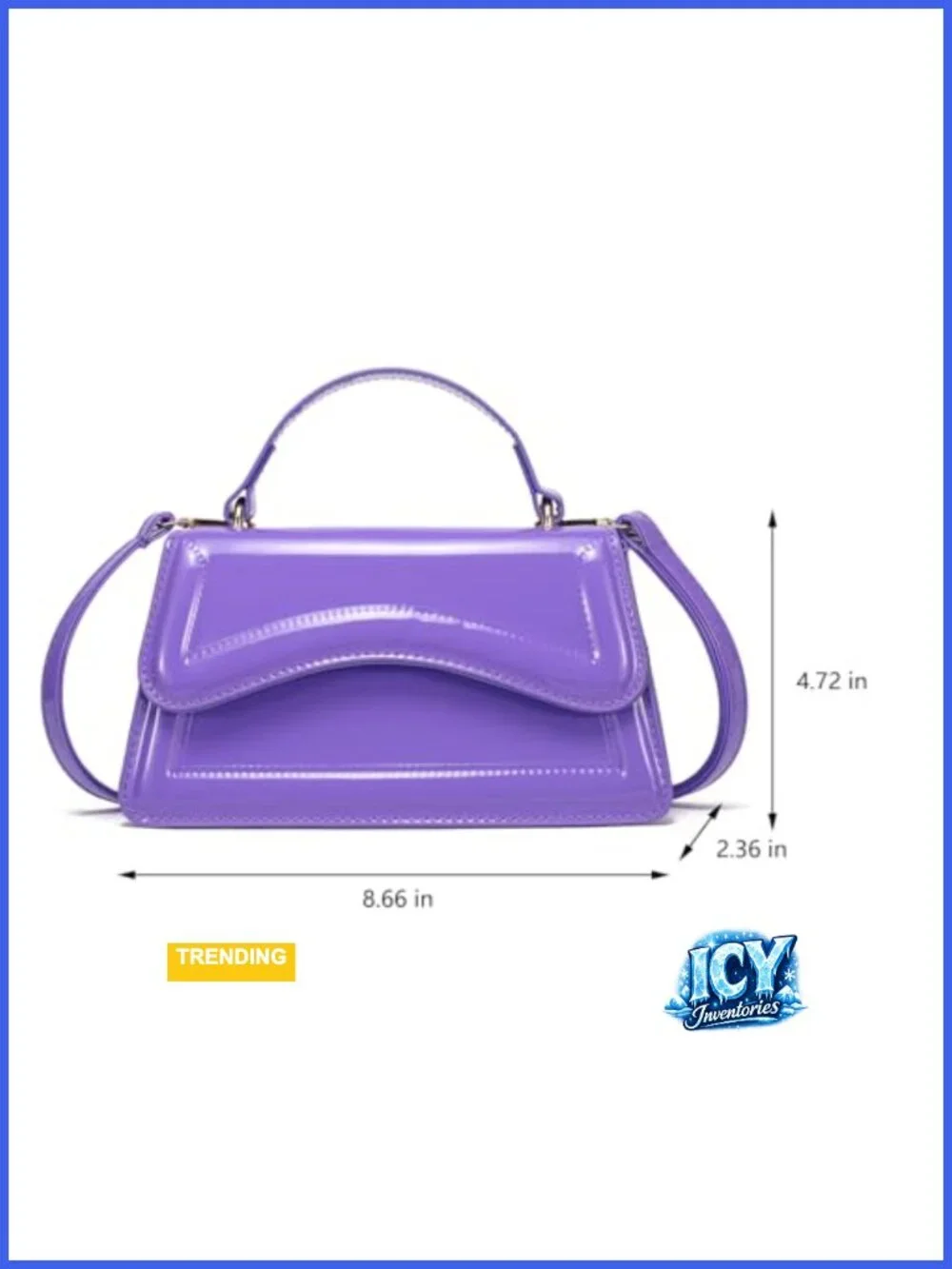 Trendy Small Top Handle Satchel Crossbody Bag for Women, PU Leather